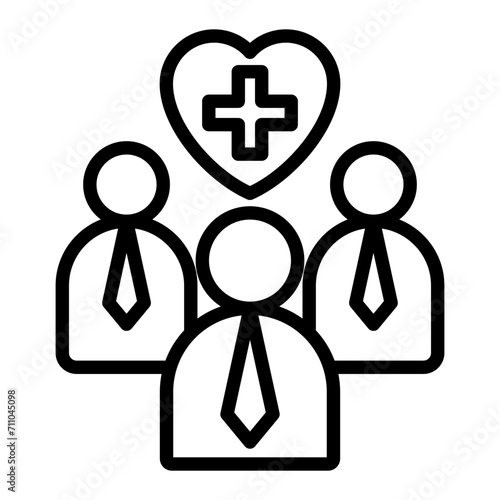 Tableau sur toile Employee Wellness Icon