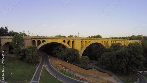 Transport traffic on William Howard Taft Bridge at summer  photo