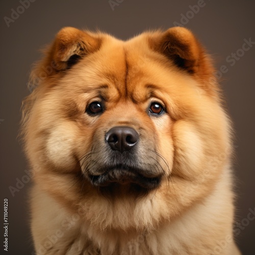 A Fluffy Chow Chow Dog