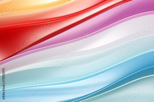 Close Up of Vibrant Multicolored Background With Wavy Lines