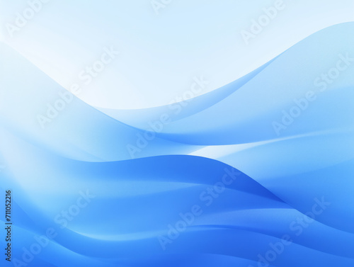 Blue Abstract Background With Wavy Lines
