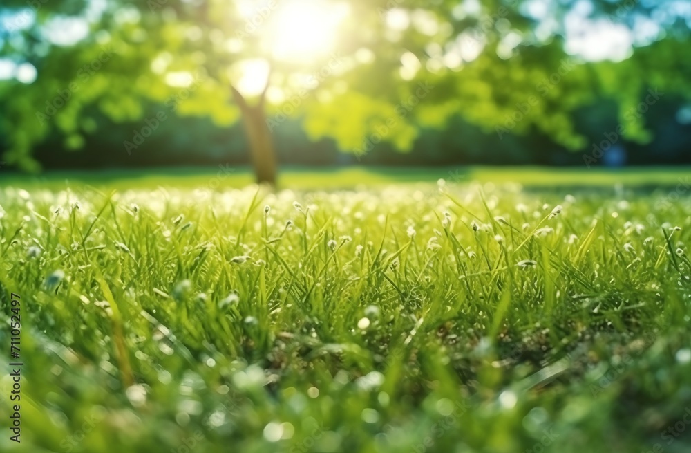 Lawn with green grass and sunshine. Lawn with green grass and sunshine.