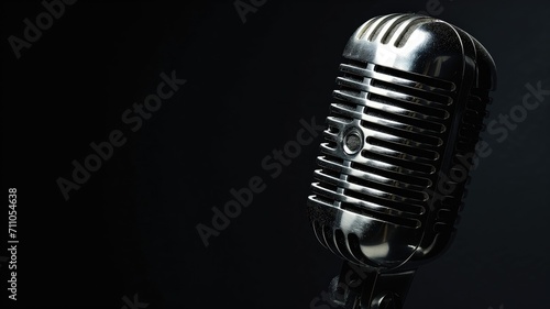 Modern microphone with a sleek design