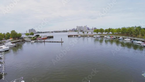 Wallpaper Mural Wiggins Park and Marina with boats and yachts on moorage Torontodigital.ca