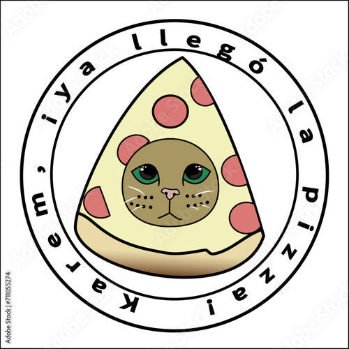 gato pizza