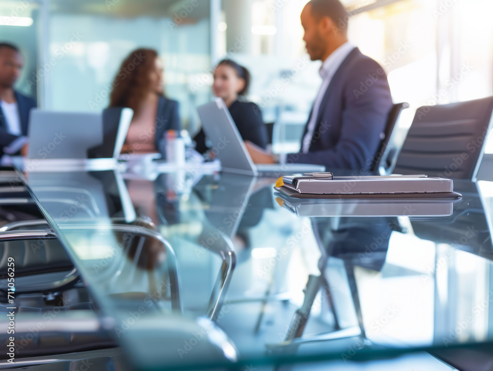 Business people working together in a modern office. Blurred background. Business people working together in a modern office. Blurred background.