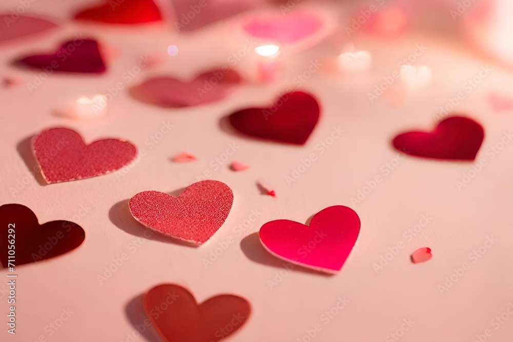 Valentine decoration ideas, Valentine graffiti hearts and gift