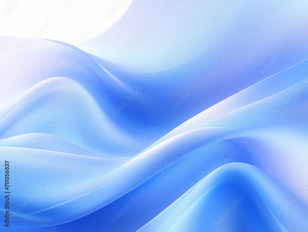 Blue and White Background With Wavy Lines