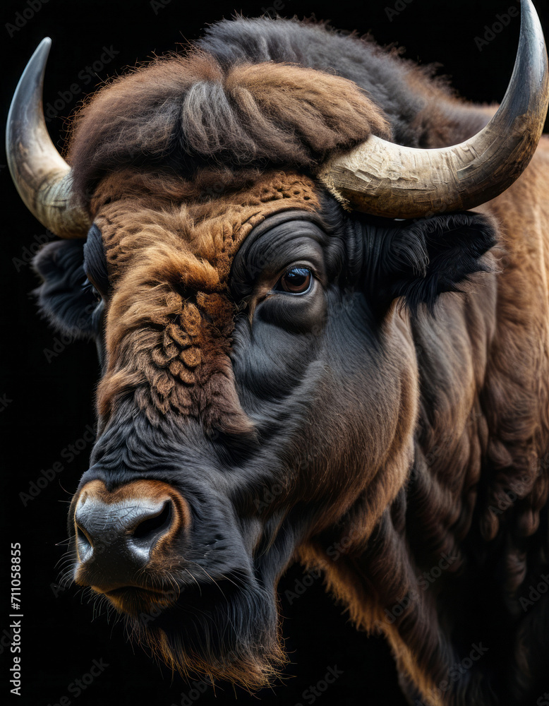 animal close up portrait on dark background animal close up portrait on dark background