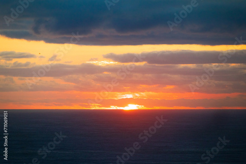 A Golden Dawn Breaks Over Gold Coast’s Tranquil Sea © Bossa Art