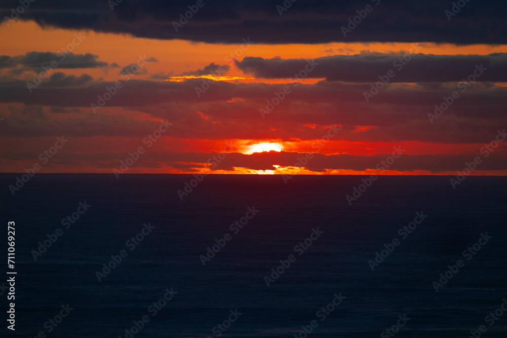 A Golden Dawn Breaks Over Gold Coast’s Tranquil Sea