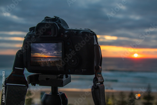 Capturing a Breathtaking Beach Sunset with Camera