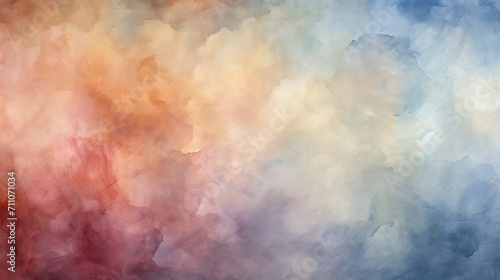 Painting of a Vibrant Red, White, and Blue Smoke. Background or wallpaper