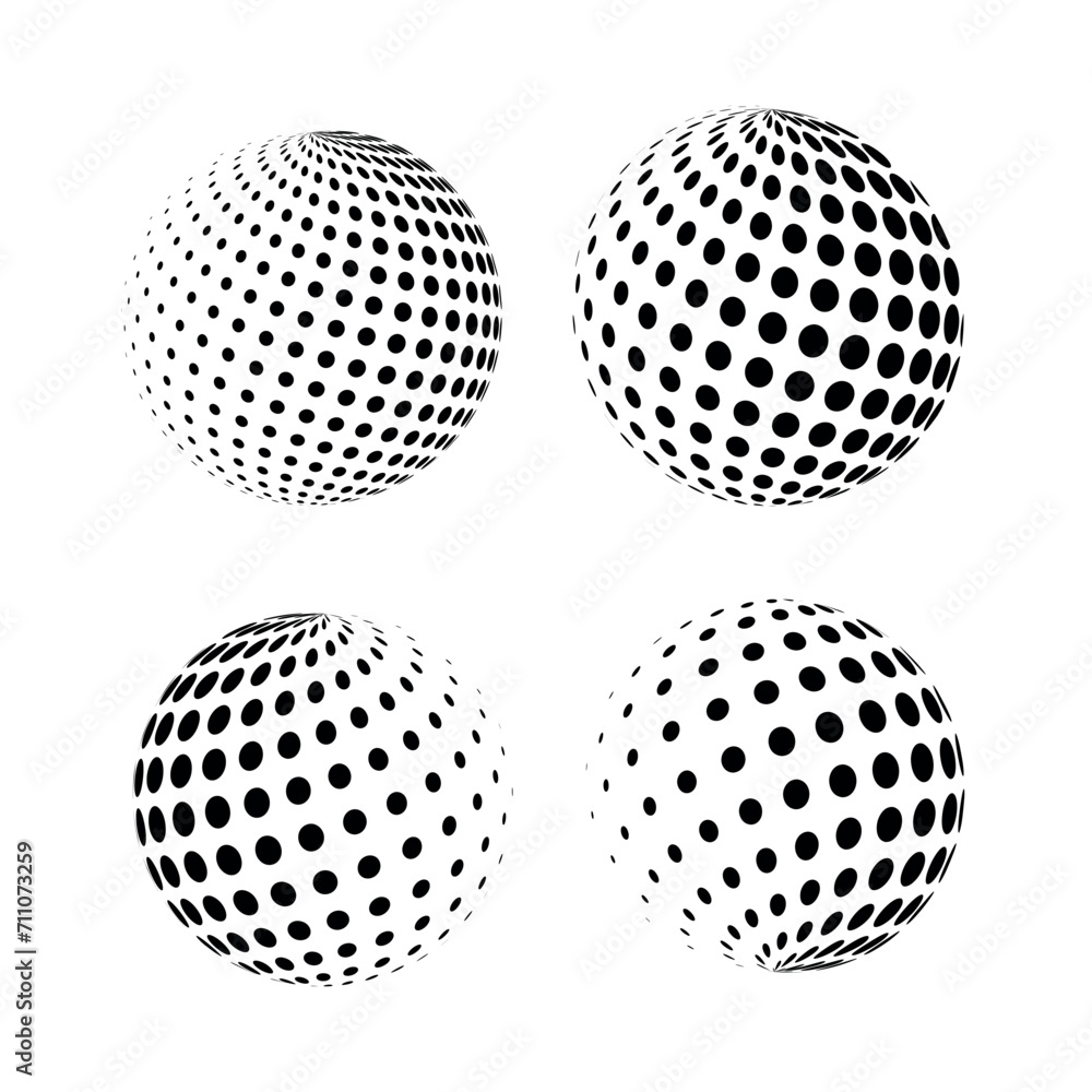 Abstract grunge halftone globe textured background design vector set Abstract grunge halftone globe textured background design vector set