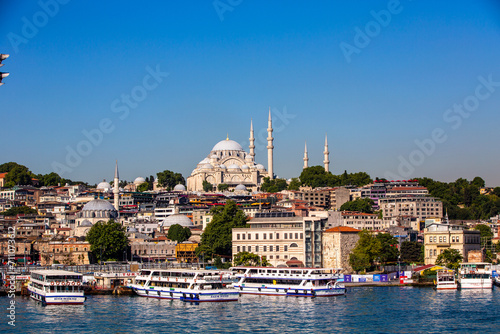 Suleymaniye Mosque in Istanbul Turkey. photo