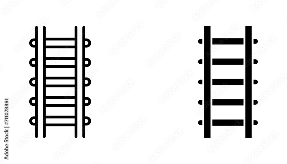 Ladder vector icon set.vector illustration on white background