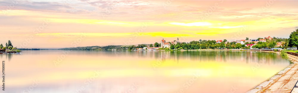 Blick über Seeburg, Sachsen Anhalt, Deutschland Blick über Seeburg, Sachsen Anhalt, Deutschland
