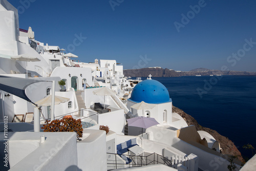 Obraz na płótnie View of Oia town in Santorini island in Greece w salonie