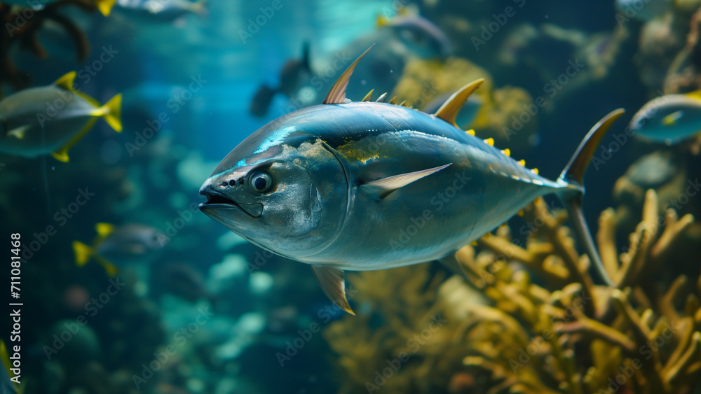 Tuna in a Grand Aquarium Tuna in a Grand Aquarium