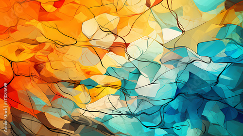 Wallpaper Mural Abstract digital art illustration background with chaotic design patterns Torontodigital.ca