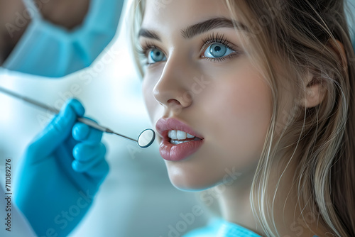 beautiful smile  and healthy teeth  different people at a dentist appointment  dental practice concept 