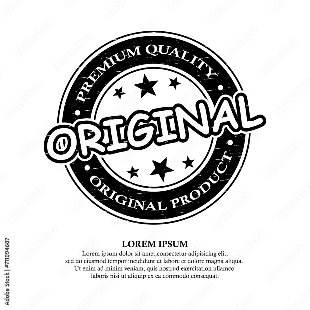 Fototapeta premium Original vintage label stamp vector design