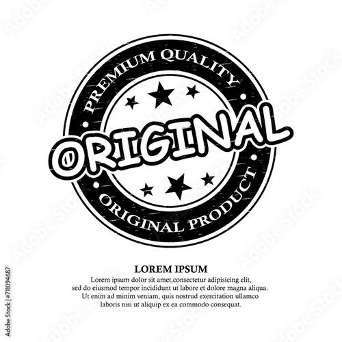 Original vintage label stamp vector design