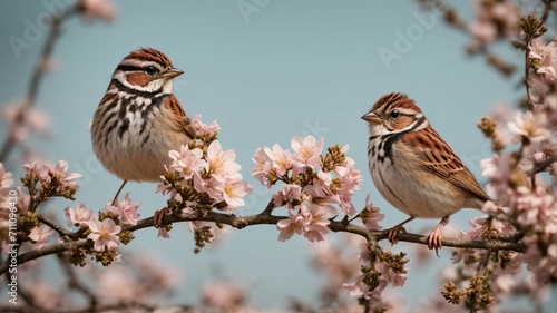 sparrow on a branch © AY AGENCY