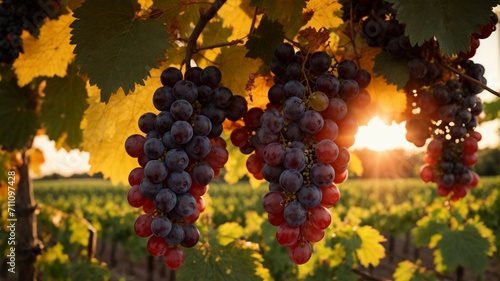 vineyard in autumn