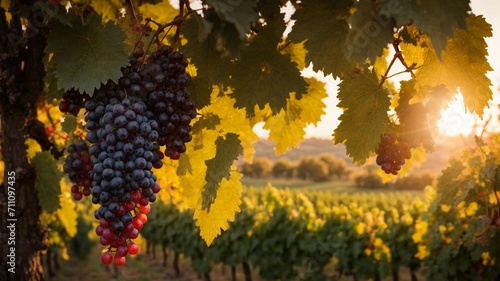 vineyard in autumn