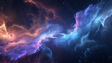  purple and blue space with lightning
