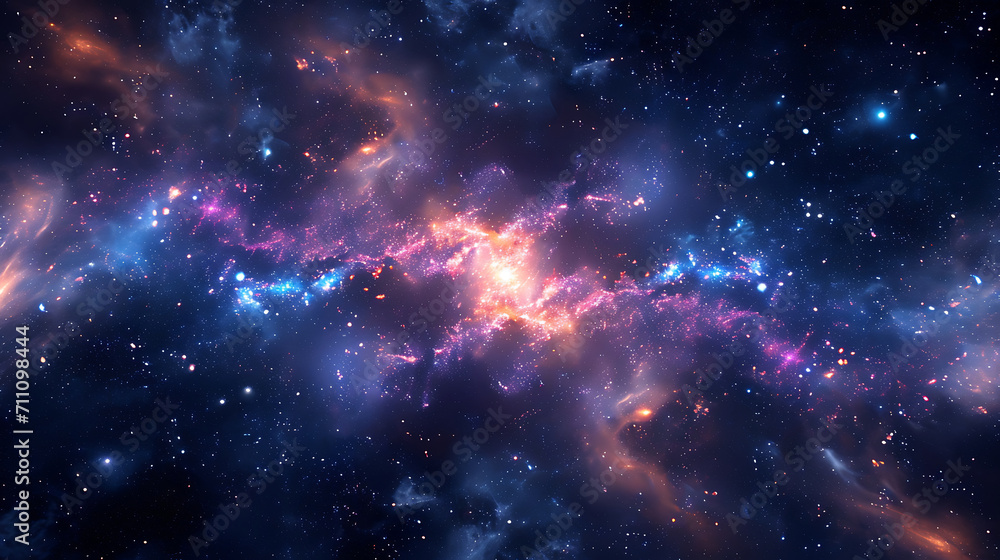 Naklejka premium a star explosion in space