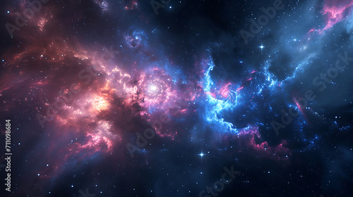 a star explosion in space