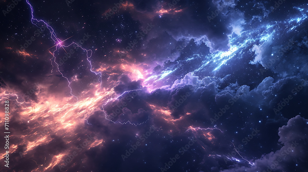 Obraz premium A storm in space