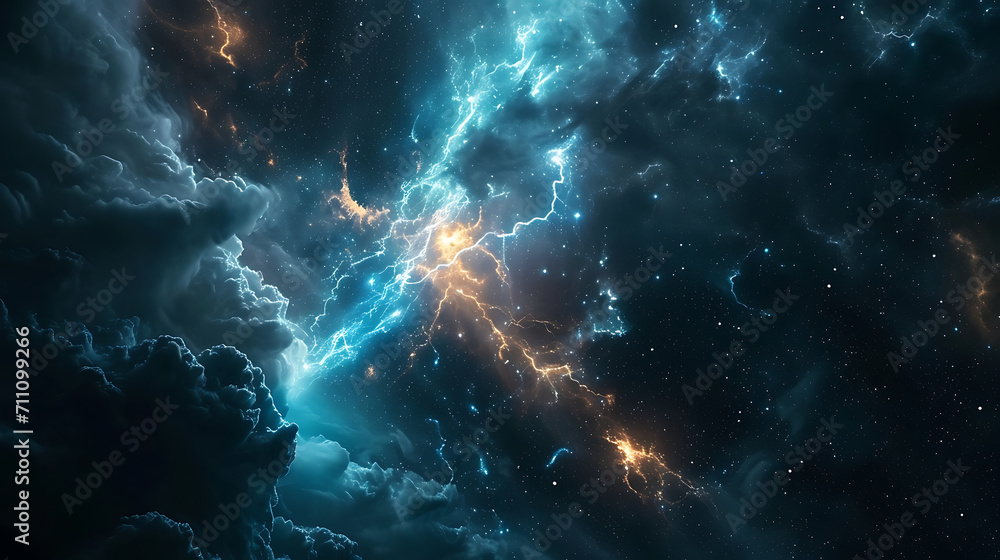 Fototapeta premium A space storm