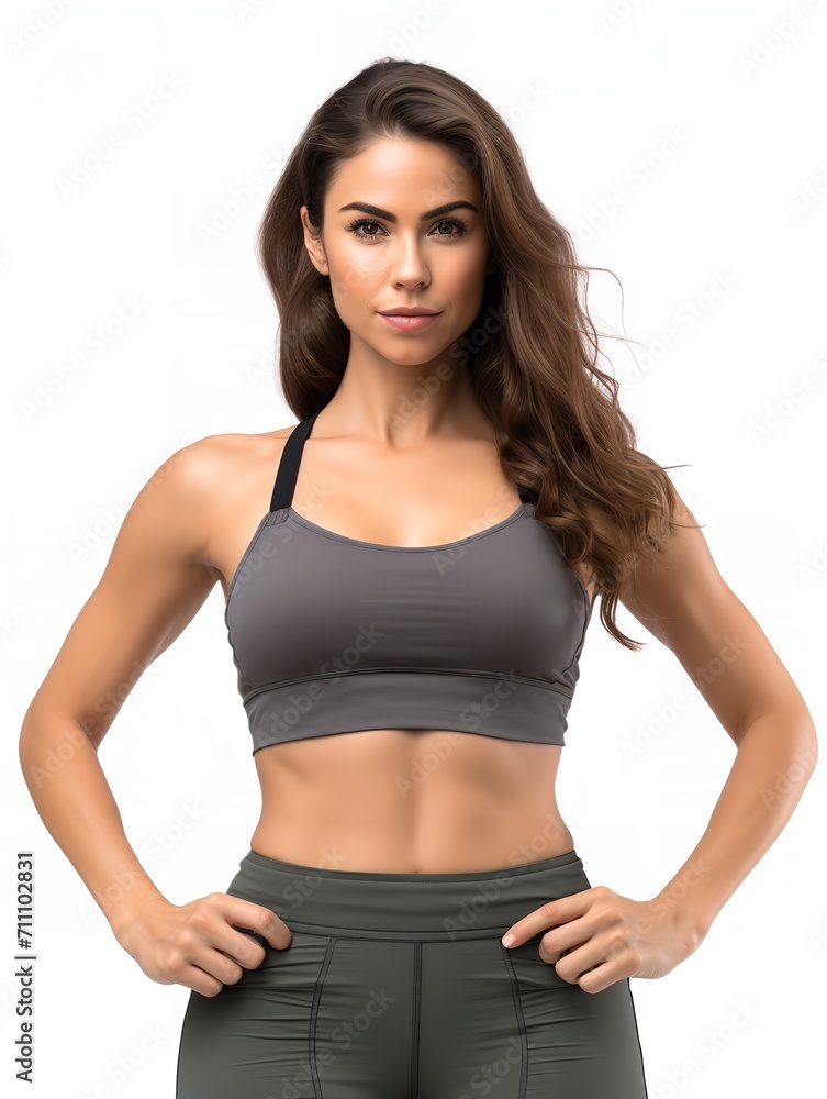 Energetic Female Fitness Trainer, AI Generated Energetic Female Fitness Trainer, AI Generated
