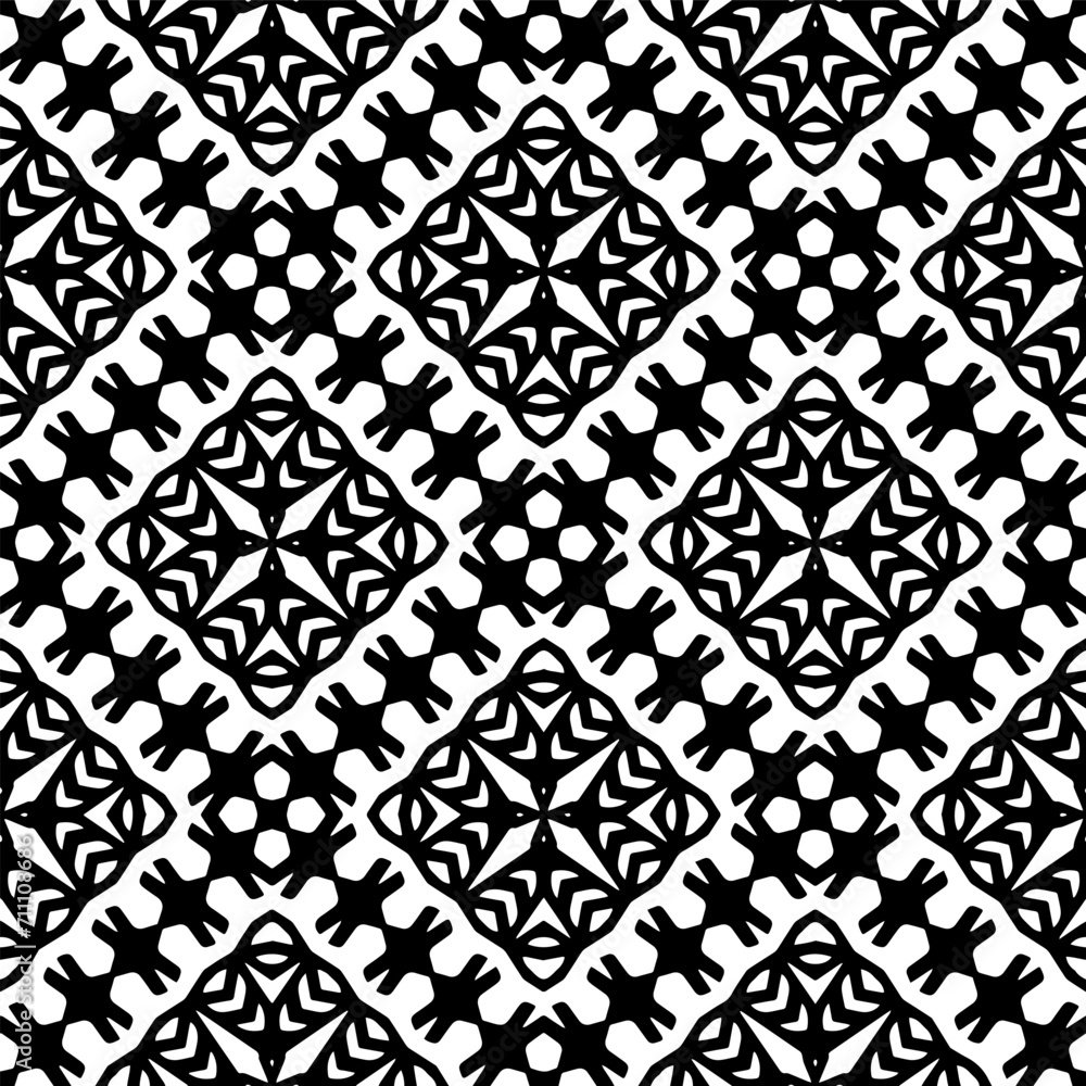 White background with black pattern. Seamless texture for fashion, textile design, on wall paper, wrapping paper, fabrics and home decor. Simple repeat pattern.
White background with black pattern. Seamless texture for fashion, textile design, on wall paper, wrapping paper, fabrics and home decor. Simple repeat pattern.