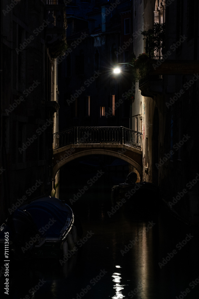 Venezia di notte - obrazy, fototapety, plakaty 