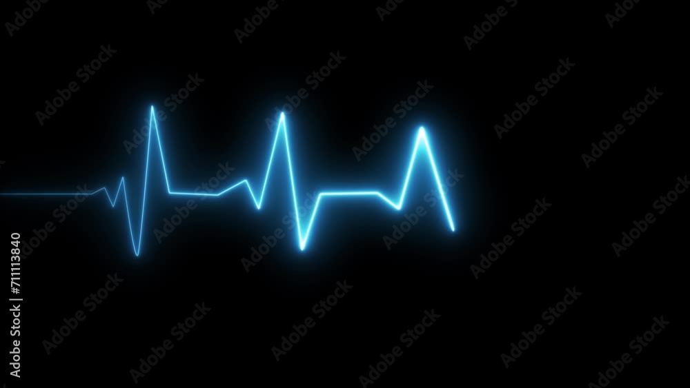 Abstract heartbeat and pulse rate signal technology animation background Abstract heartbeat and pulse rate signal technology animation background