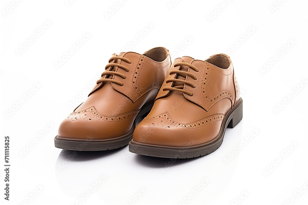 Men's leather fashion shoes isolated on white background Men's leather fashion shoes isolated on white background