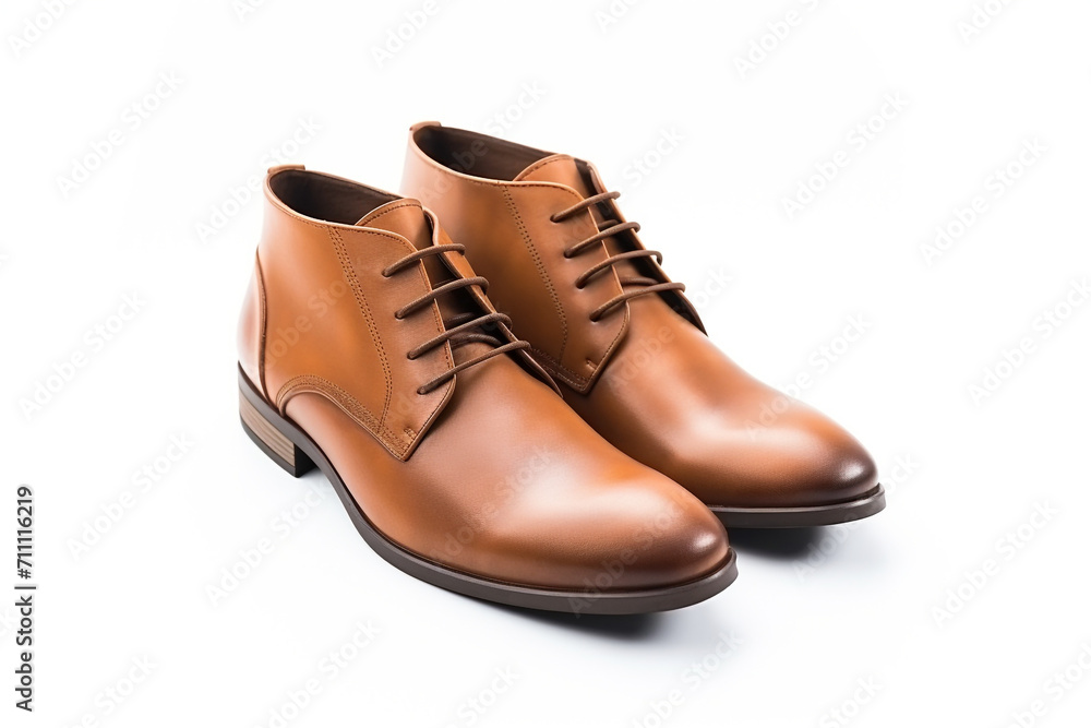 Men's leather fashion shoes isolated on white background Men's leather fashion shoes isolated on white background