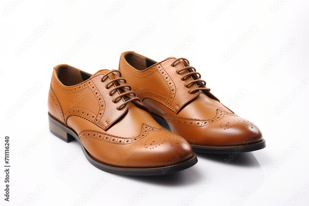 Men's leather fashion shoes isolated on white background Men's leather fashion shoes isolated on white background