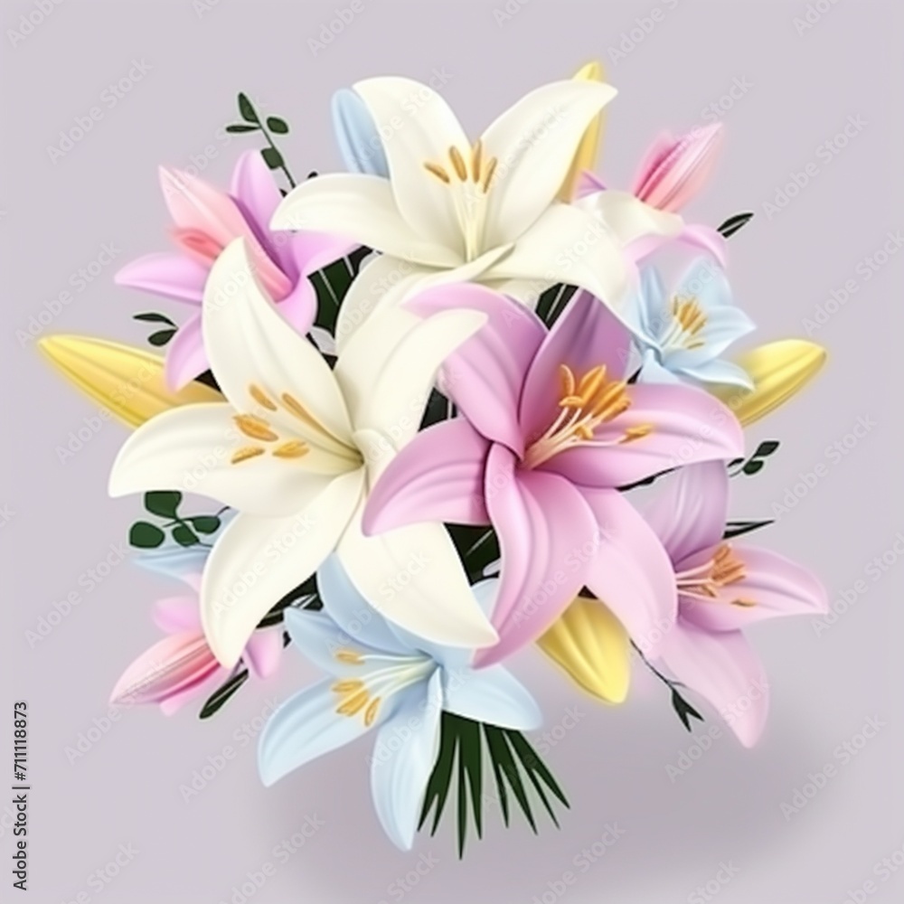 A bouquet of lilies A bouquet of lilies