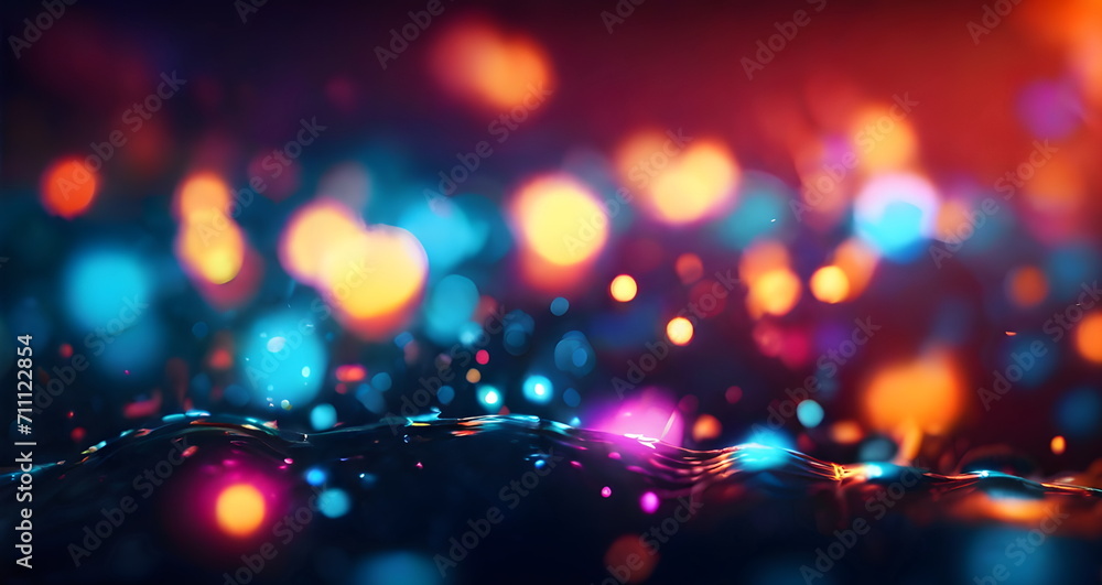 Abstract glowing bokeh background design