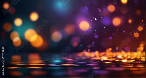 Abstract glowing bokeh background design