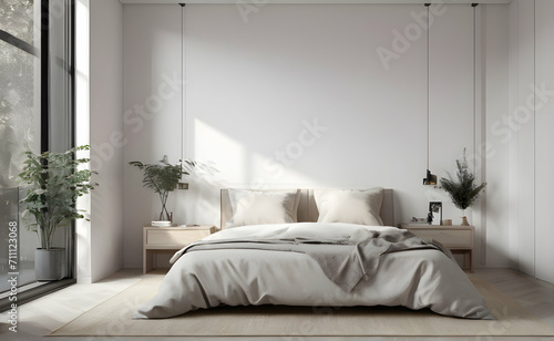 View on modern bedroom interior photo