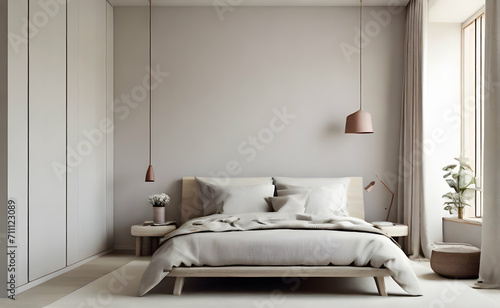 View on modern bedroom interior photo