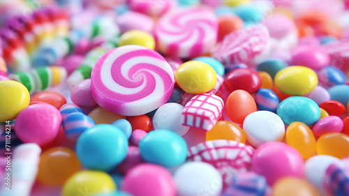 鮮やかなカラフルなキャンディー Vivid Colorful retro candy  photo