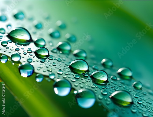 Macro water drops on the plants