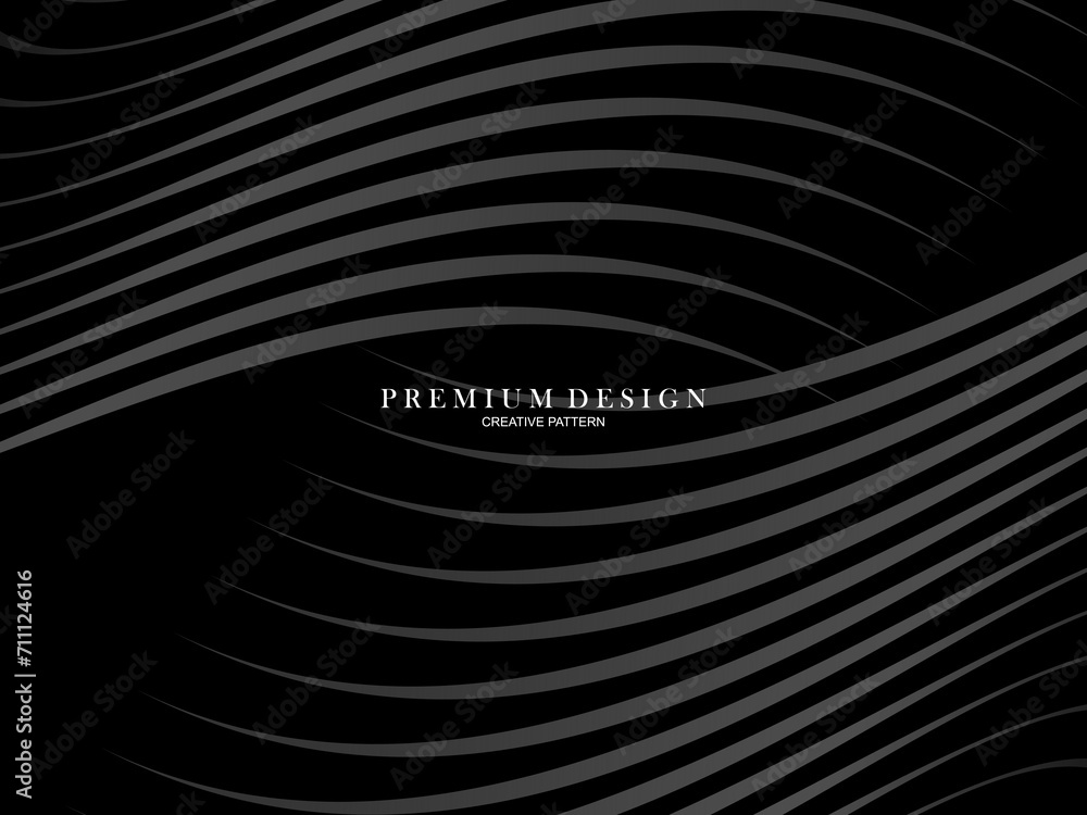 Abstract futuristic dark black background with waving design. Realistic 3d wallpaper with luxurious flowing lines. Elegant background for posters, websites, brochures, cards, banners, apps etc. Abstract futuristic dark black background with waving design. Realistic 3d wallpaper with luxurious flowing lines. Elegant background for posters, websites, brochures, cards, banners, apps etc.